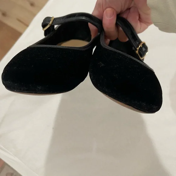 Black Mary Jane Flats - Picture 4 of 7